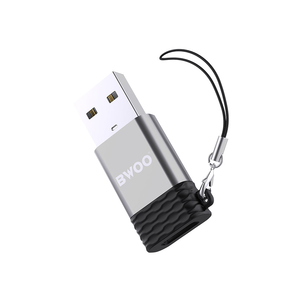 BWOO Adapter USB-C - USB Gri OTG BZ-38