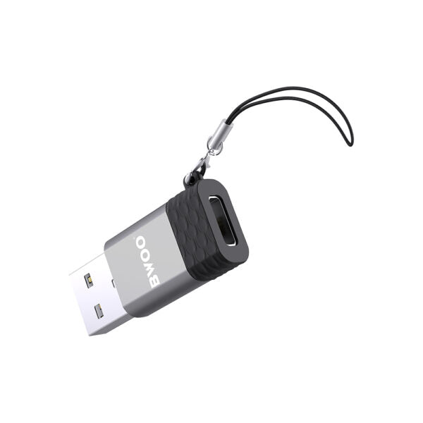 BWOO Adapter USB-C - USB Gri OTG BZ-38