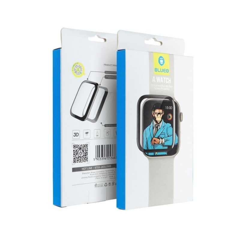 Folie Blueo 5D sticla pentru Apple Watch Ultra / Ultra 2 / Ultra 3 Mr. Monkey (Anti-static Strong HD) Negru
