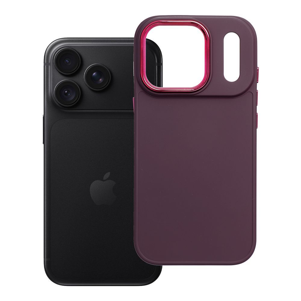 Husa Frame pentru iPhone 18 Pro / 17 Pro Burgundy