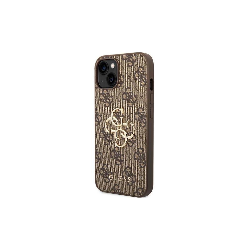 Husa Guess pentru iPhone 14 6,1" Guhcp14s4gmgbr Maro PU Leather 4G Big Metal Logo