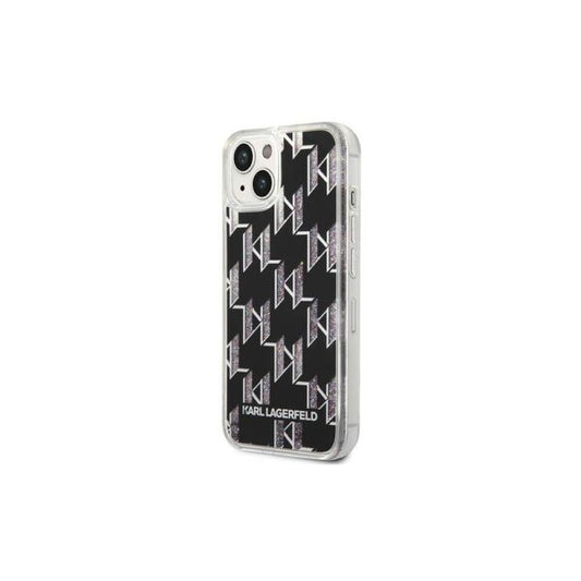 Karl Lagerfeld case for iPhone 14 Pro Max 6,7" KLHCP14XLMNMK black HC Liquid Glitter Monogram