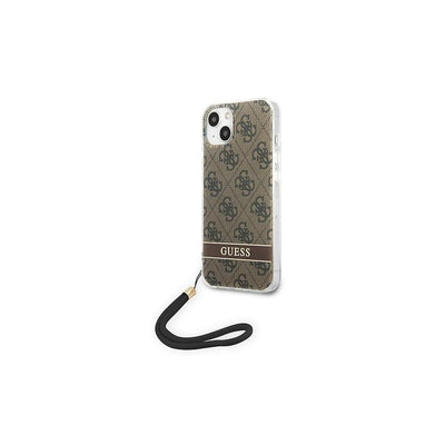 Husa Guess pentru iPhone 14 Pro Max 6,7" Guohcp14xh4stw Maro HC PC/TPU Print 4G Cord