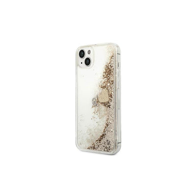 Husa Guess pentru iPhone 14 Plus 6,7" Guohcp14mglhflgo Auriu HC Liquid Glitter Charms