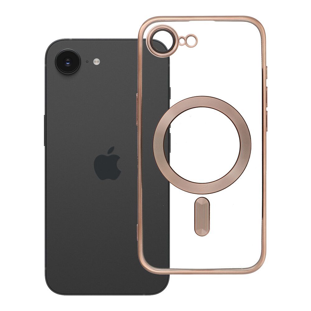 Husa Electro Mag pentru iPhone SE 2025 Compatible cu Magsafe Maro