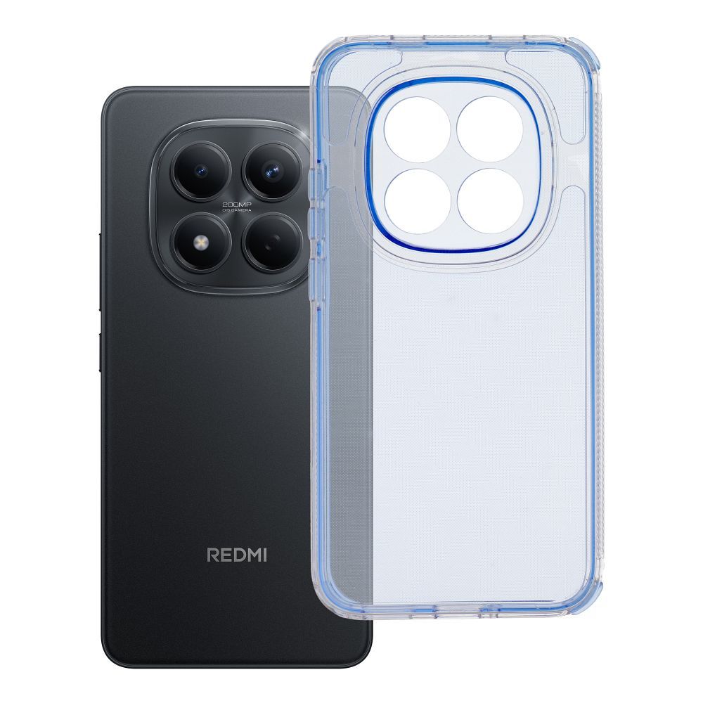 Husa Matrix Transparent pentru Xiaomi Redmi Note 15 PRO 5G Albastru