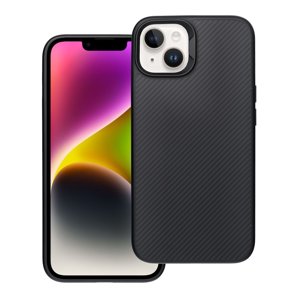 Husa Carbon Elite Mag pentru iPhone 14 Compatible cu Magsafe Negru