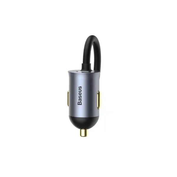 Încărcător auto Baseus Share Together 2‑in‑1 PD 120W 2x USB 2x USB‑C gri