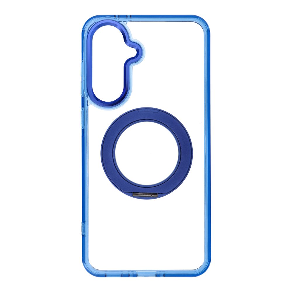Husa pentru Samsung A36 Frame Circle Stand Compatible cu Magsafe Bleumarin
