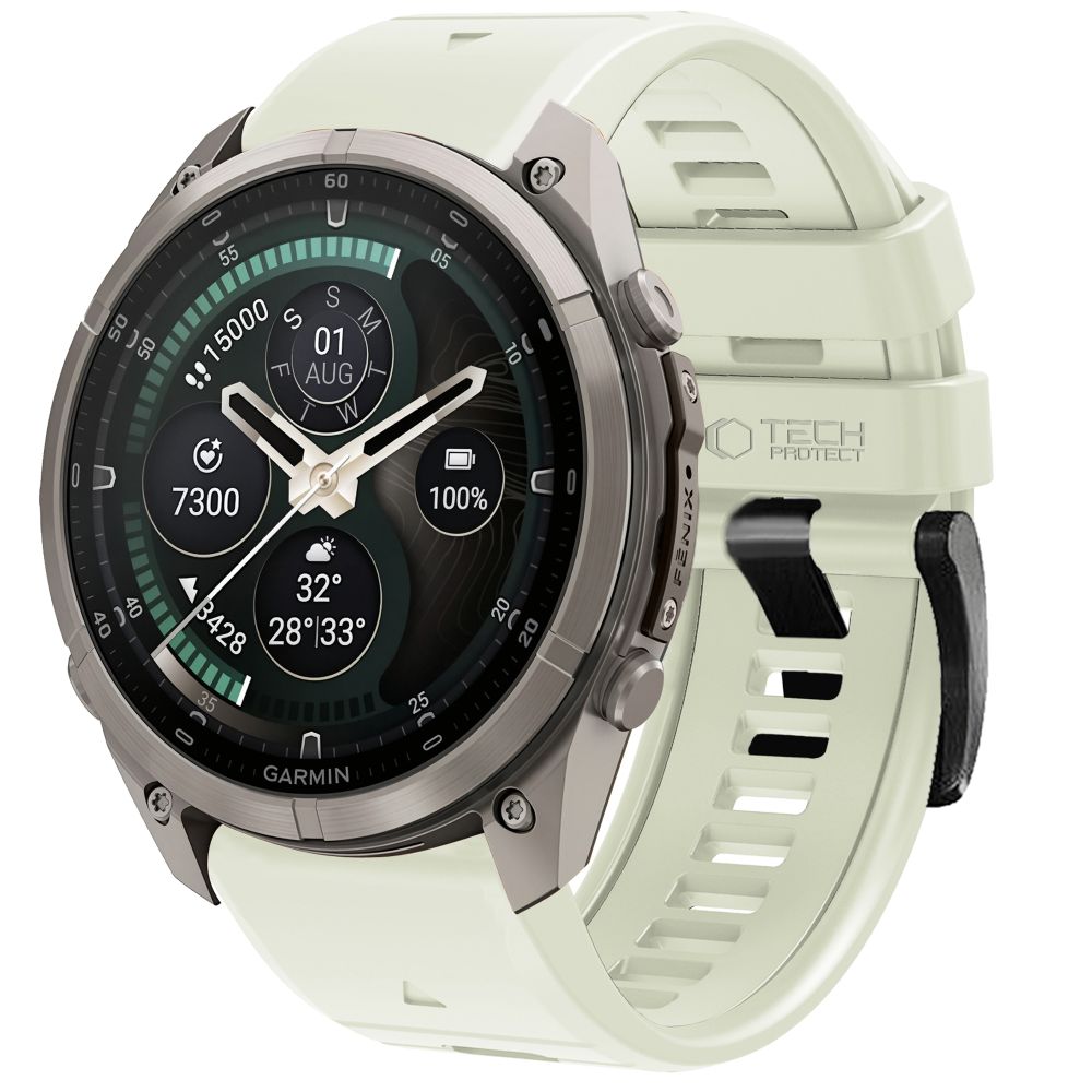 Husa Tech-protect Silicone Garmin Fenix 5 / 6 / 6 Pro / 7 / 8 / 8 Pro / E / 9 / 9 Pro (51 Mm) Stone Gri
