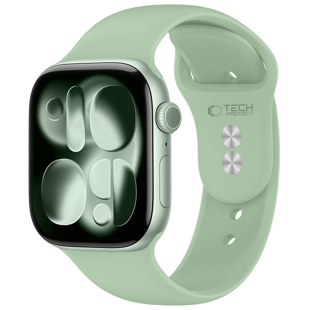 Husa Tech-protect Silicone Apple Watch 8 / 9 / 10 / 11 / 12 / SE (40 / 41 / 42 Mm) Pistachio