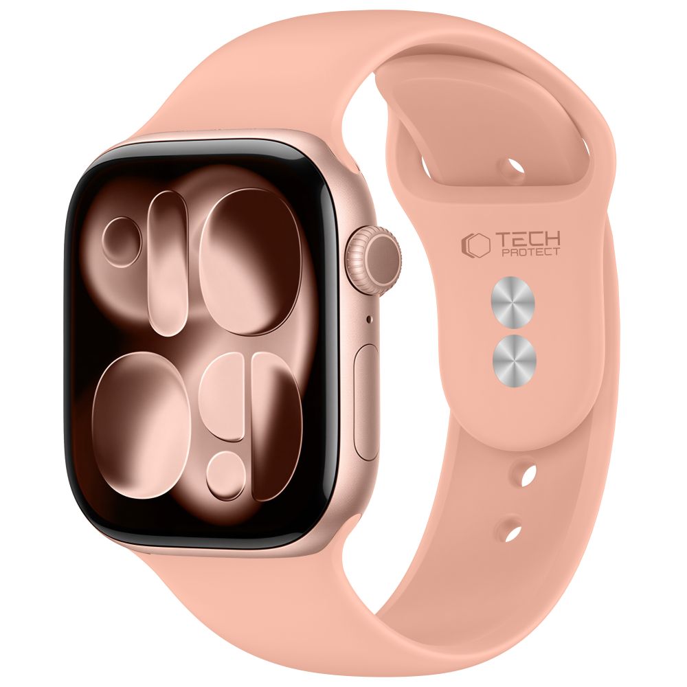 Husa Tech-protect Silicone Apple Watch 8 / 9 / 10 / 11 / 12 / SE / Ultra (44 / 45 / 46 / 49 Mm) Dusty Rose