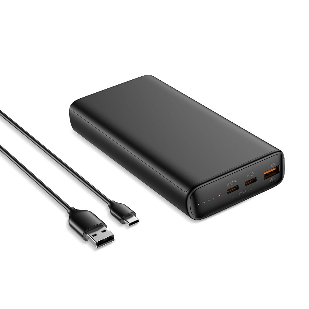 Acumulator extern Veger T100 (W2032c-100) PD Qc3.0 5A 100W 20000 Mah Negru
