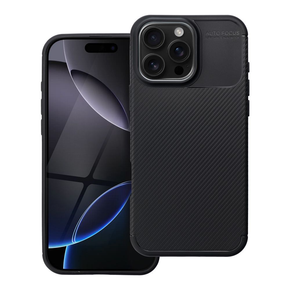 Husa Carbon Premium pentru iPhone 16 PRO MAX Negru