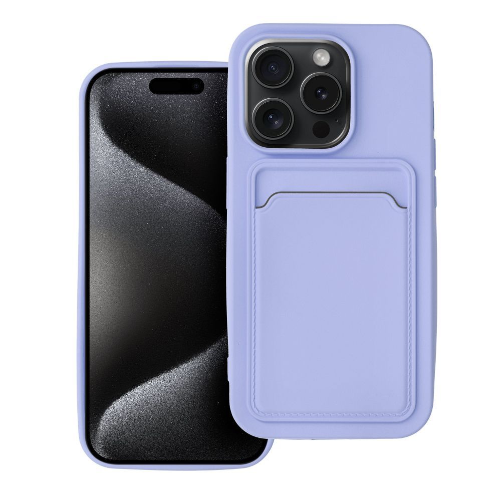 Husa Card pentru iPhone 15 PRO Mov