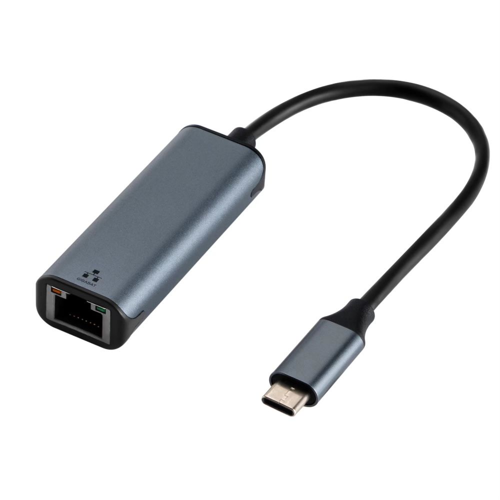 Adaptor Art Type C (Male) To Rj45 Ethernet 10/100/1000Mbps Usbc-lan 0,15 M Gri