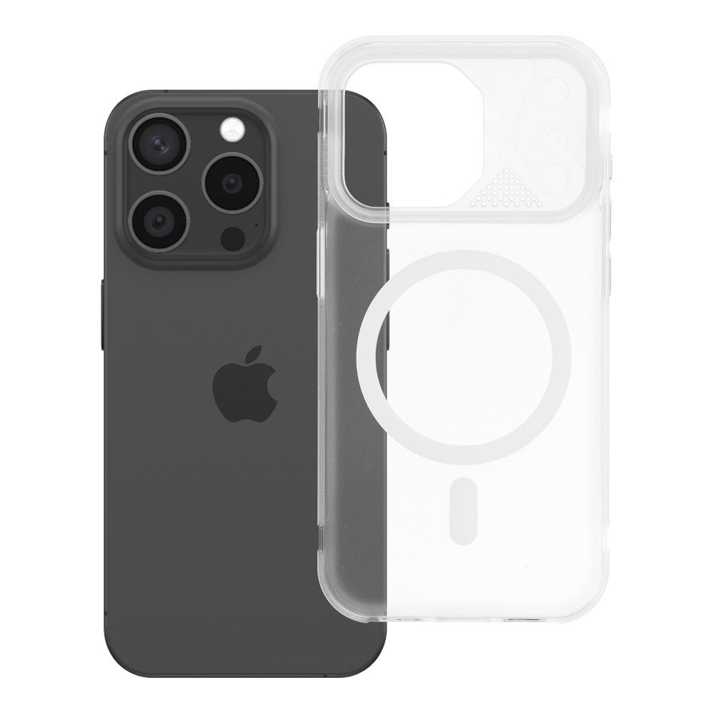 Husa Aurora pentru iPhone 15 PRO Compatible cu Magsafe Alb