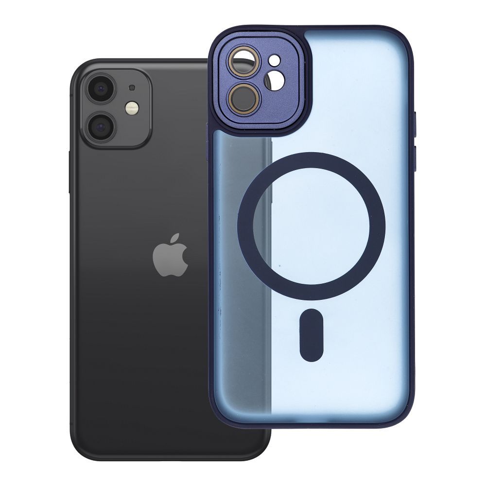 Husa Variete Mag pentru iPhone 11 Compatible cu Magsafe Bleumarin