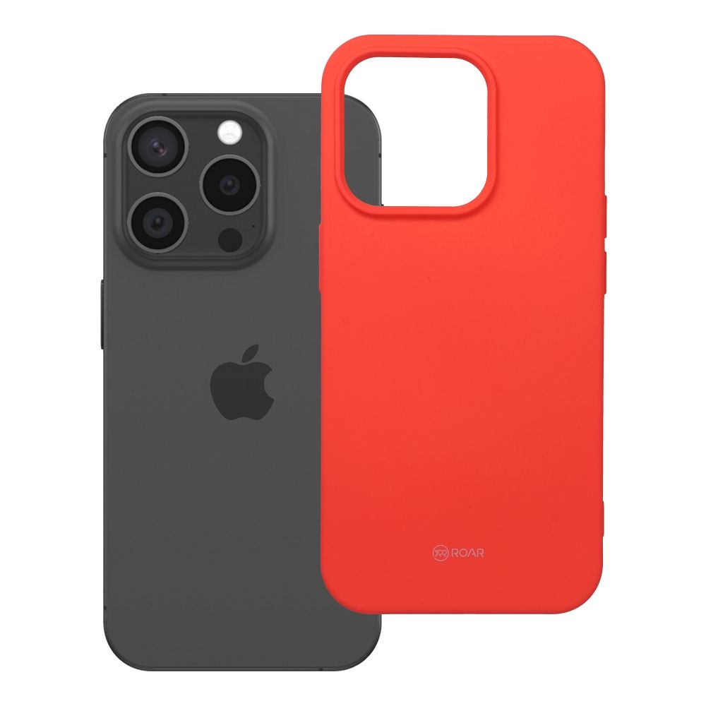 Husa Roar ALL DAY Colorful Jelly pentru iPhone 15 Pro Peach