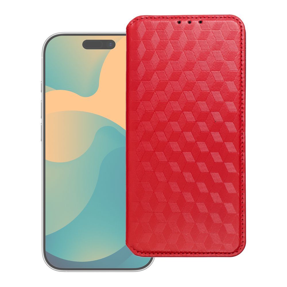 Husa Cubic Book Flip pentru Xiaomi 17 PRO / 18 PRO Rosu