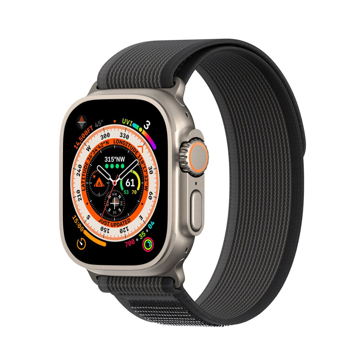 Curea DUX Ducis YJ Nylon pentru Apple Watch 42 / 44 / 45 / 49 Mm Negru Gri