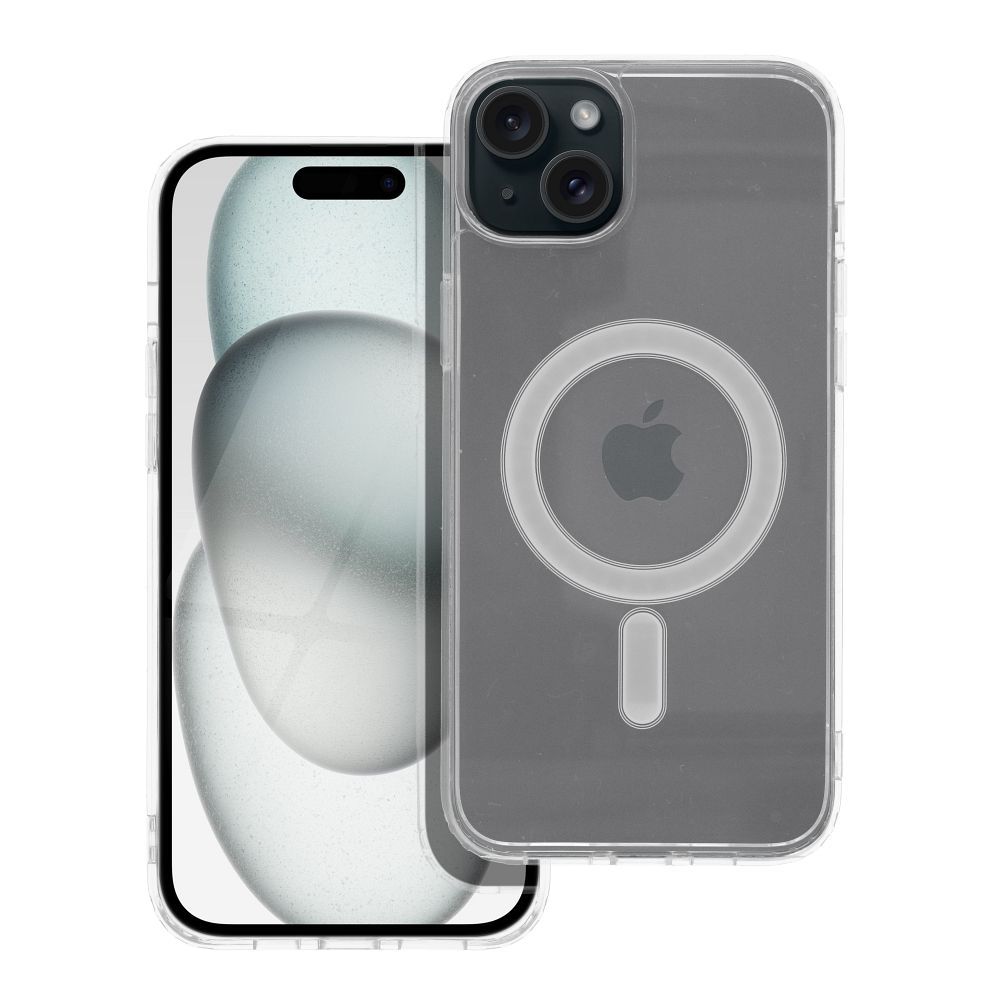 Husa Transparent Mag (STR) pentru iPhone 15 Plus Compatible cu Magsafe Transparent