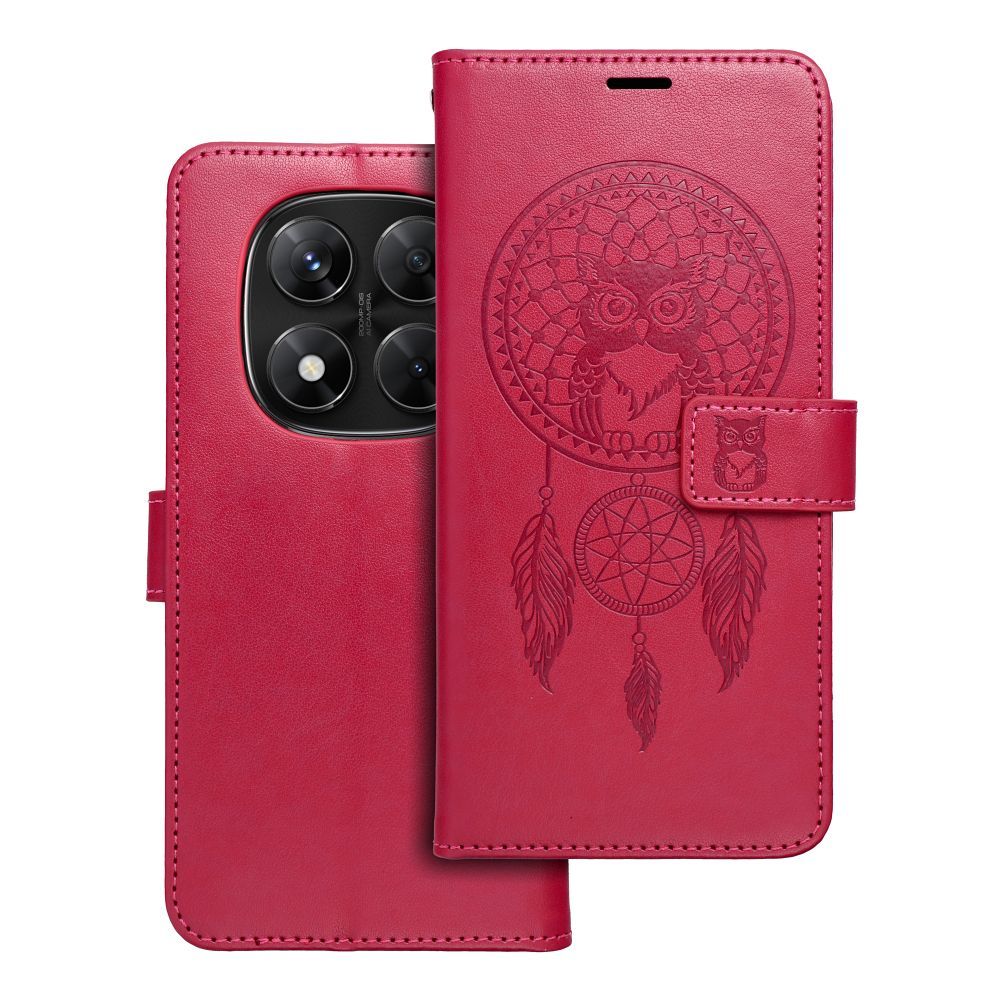 Husa Mezzo Book Flip pentru Xiaomi Redmi Note 14 PRO 5G / 14 PRO Plus 5G Dreamcatcher Magenta