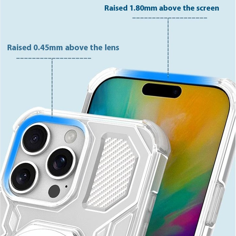 Techsuit - Carbon Shield PRO - iPhone 16 - Purple Transparent