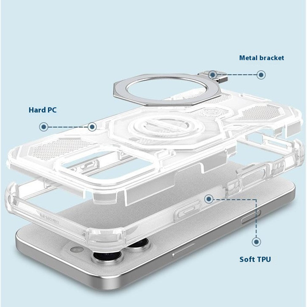 Techsuit - Carbon Shield PRO - iPhone 16 Pro - Purple Transparent