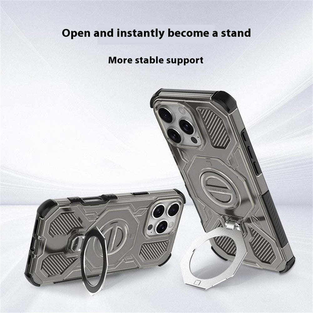 Techsuit - Carbon Shield PRO - iPhone 15 - Purple Transparent