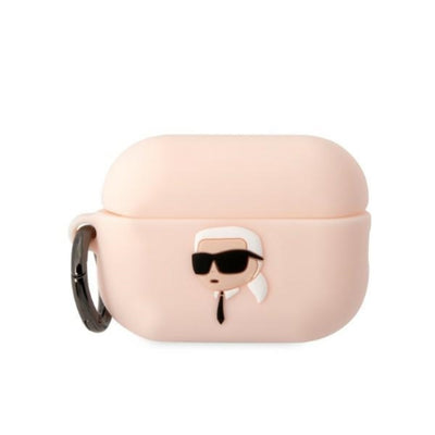 Husa Karl Lagerfeld pentru AirPods Pro 2 Alb 3D Silicone NFT Karl