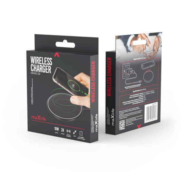 Încărcător wireless Maxlife MXWC‑02 10W negru