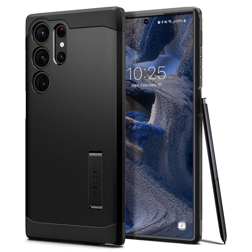 Husa Spigen Tough Armor pentru Samsung Galaxy S23 Ultra Negru