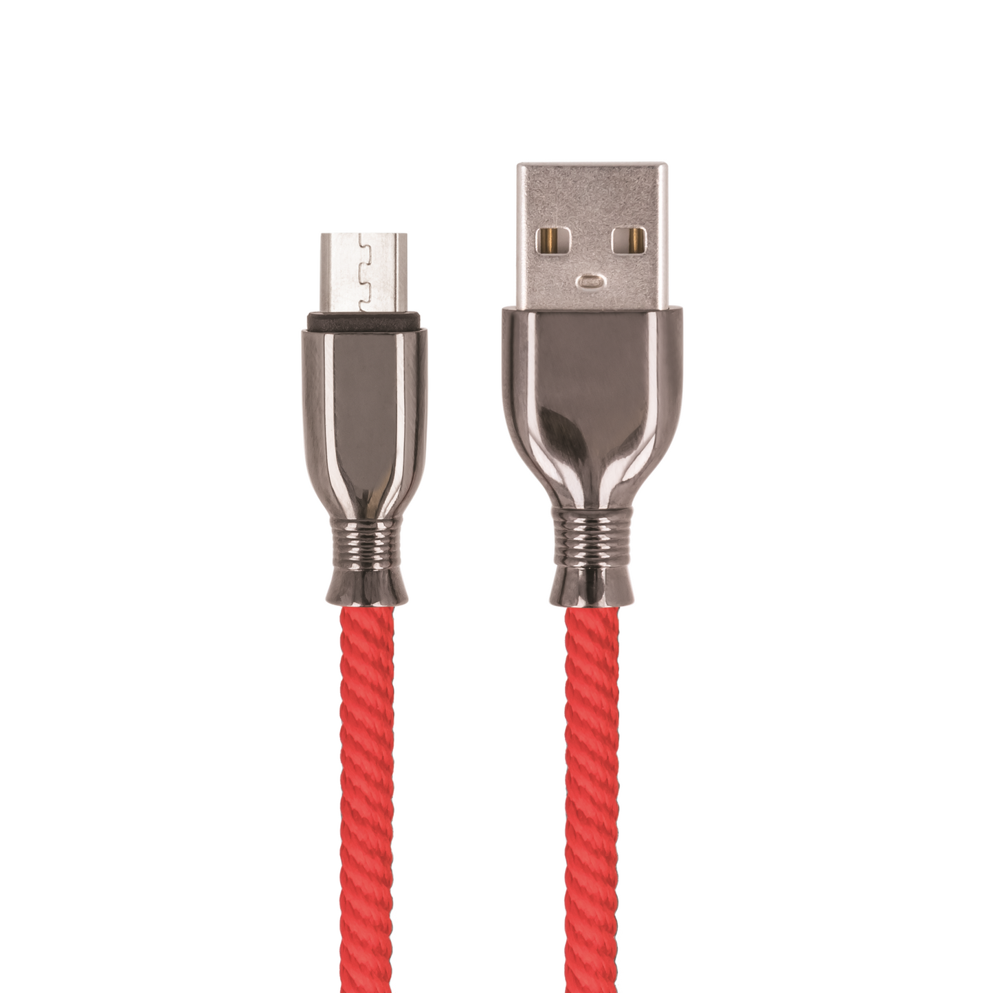 Setty cablu USB - microUSB 1,0 m 3A FC-M Roșu