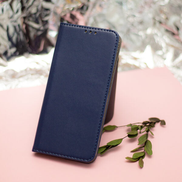 Husă pentru Motorola Moto G86 navy blue Smart Magnetic – Albastru