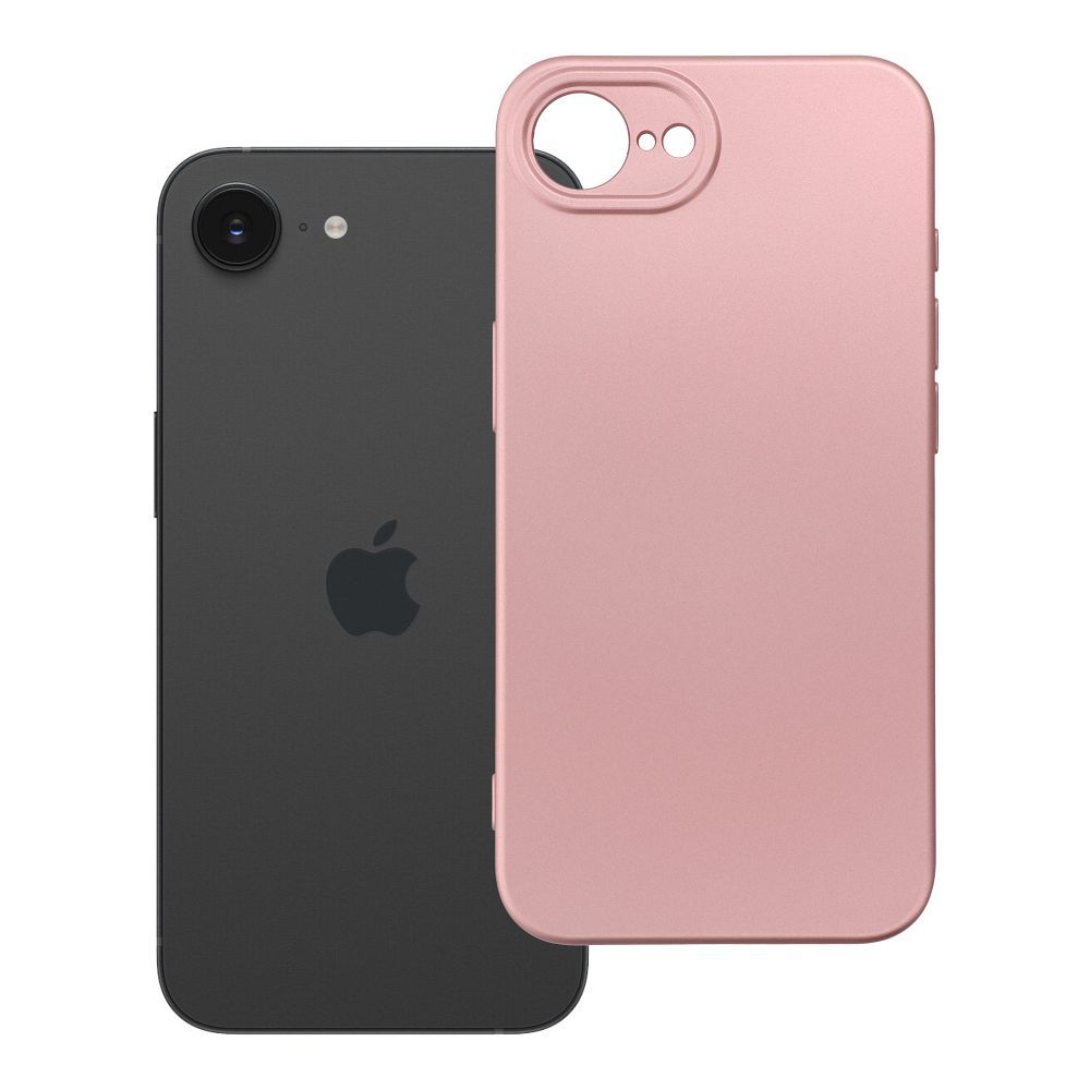 Husa Metallic pentru iPhone 16e (SE 4 2025) / 17e Roz