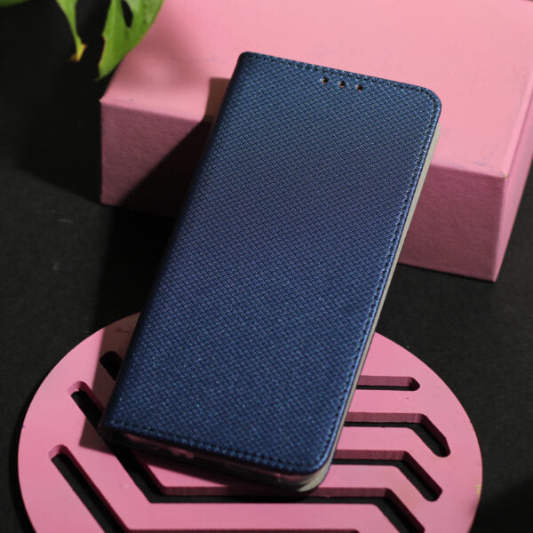 Husă pentru Motorola Moto G56 navy blue Smart Magnet – Albastru