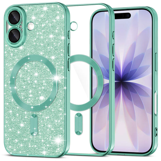 Techsuit - Luxury Glitter MagSafe - iPhone 17 - Light Green