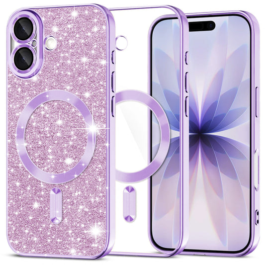 Techsuit - Luxury Glitter MagSafe - iPhone 17 - Light Purple