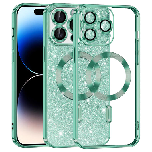 Techsuit - Luxury Glitter MagSafe - iPhone 14 Pro - Light Green
