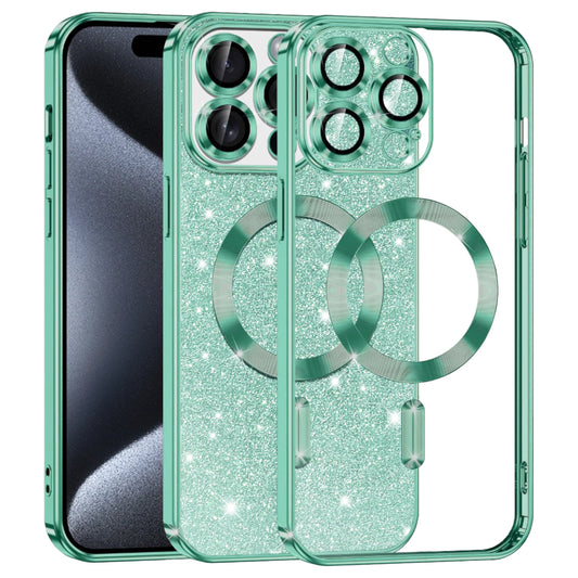 Techsuit - Luxury Glitter MagSafe - iPhone 15 Pro - Light Green