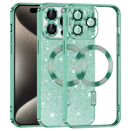 Techsuit - Luxury Glitter MagSafe - iPhone 15 Pro Max - Light Green