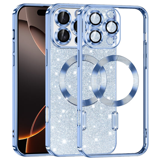 Techsuit - Luxury Glitter MagSafe - iPhone 16 Pro - Light Blue