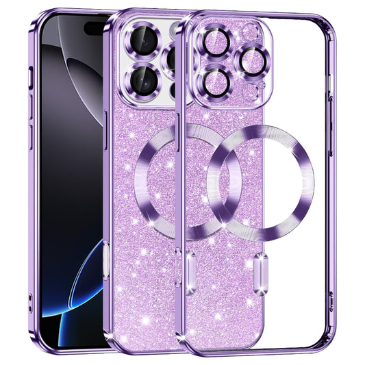 Techsuit - Luxury Glitter MagSafe - iPhone 16 Pro Max - Light Purple