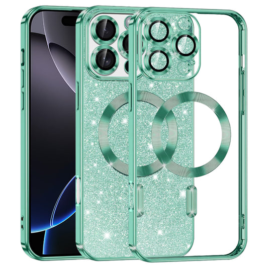 Techsuit - Luxury Glitter MagSafe - iPhone 16 Pro Max - Light Green