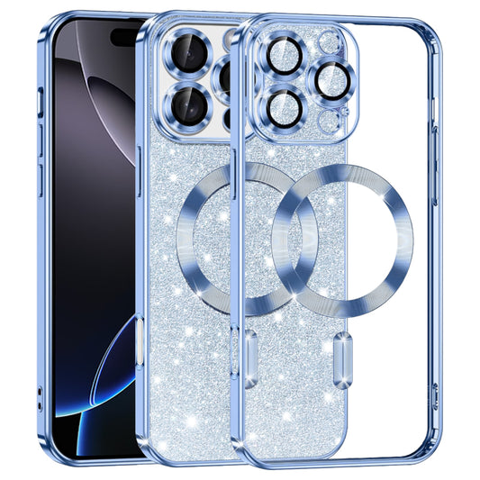 Techsuit - Luxury Glitter MagSafe - iPhone 16 Pro Max - Light Blue