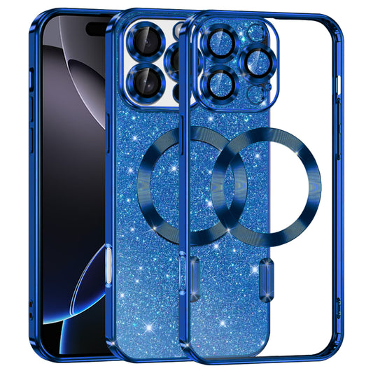 Techsuit - Luxury Glitter MagSafe - iPhone 16 Pro Max - Deep Blue
