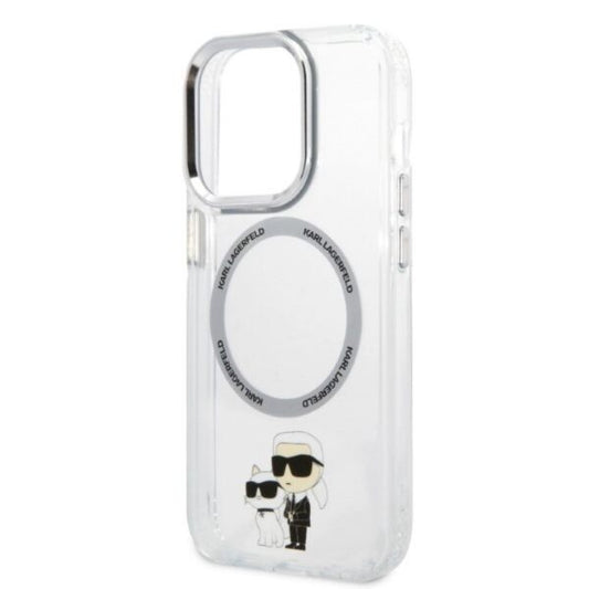 Karl Lagerfeld case for iPhone 14 Plus 6,7" KLHMP14MHNKCIT transparent hardcase Magsafe IML NFT Karl&Choupette