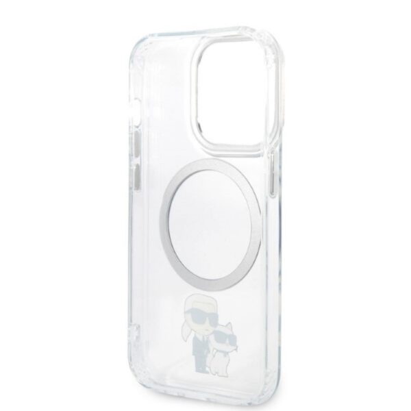 Karl Lagerfeld case for iPhone 14 Pro 6,1" KLHMP14LHNKCIT transparent hardcase Magsafe IML NFT Karl&Choupette