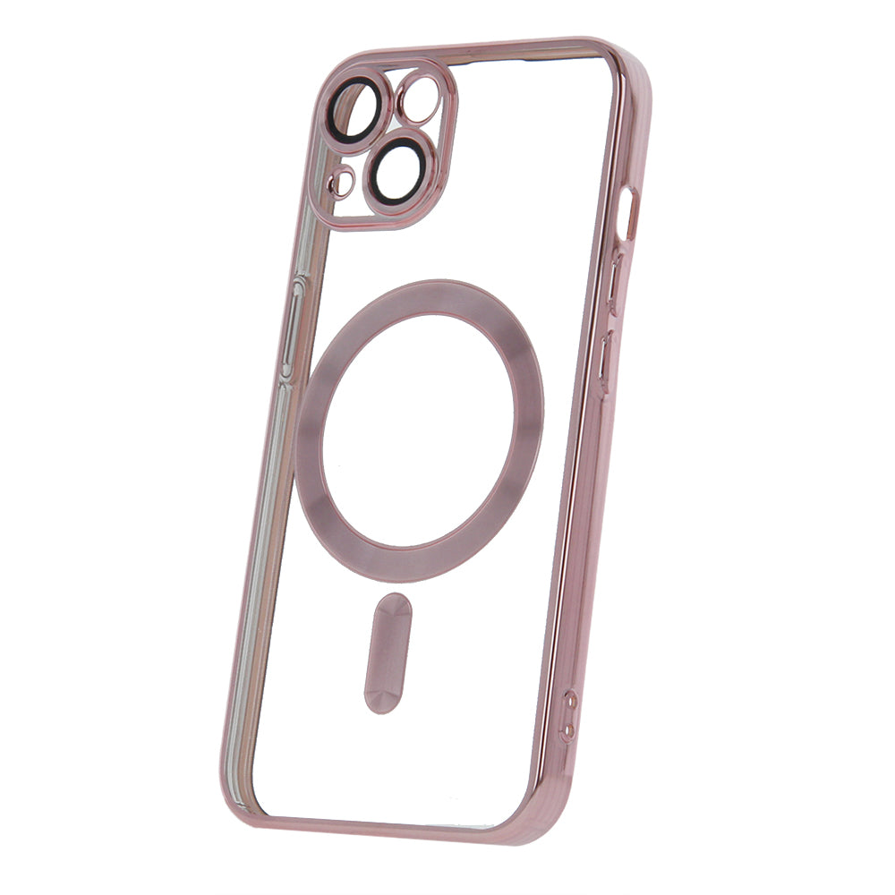 Husa Color Chrome Mag pentru iPhone 13 6,1" Roz auriu